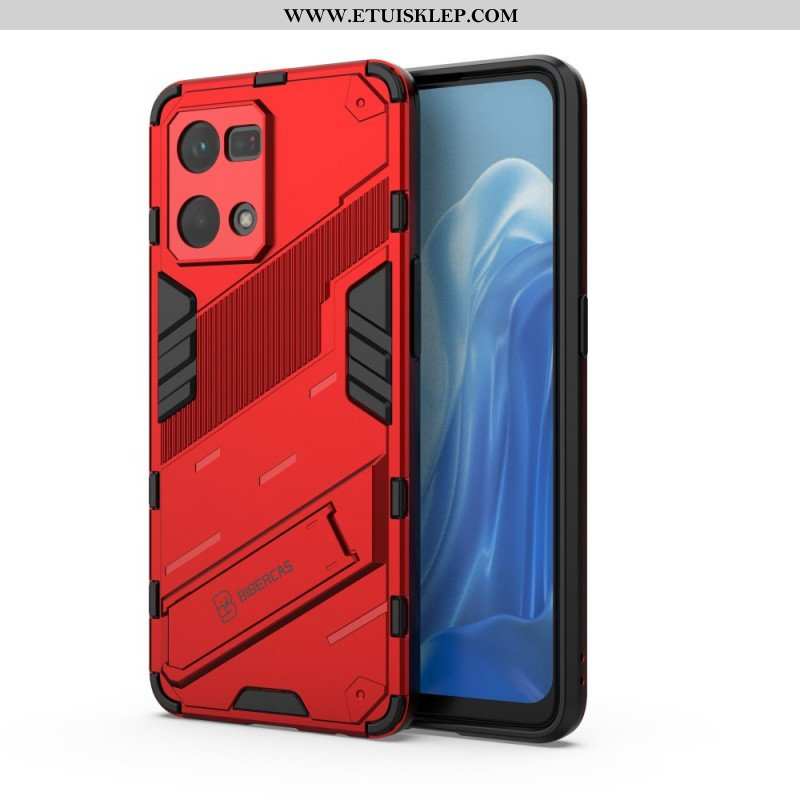 Etui do Oppo Reno 7 Zdejmowany Stojak W Dwóch Pozycjach Bez Użycia Rąk